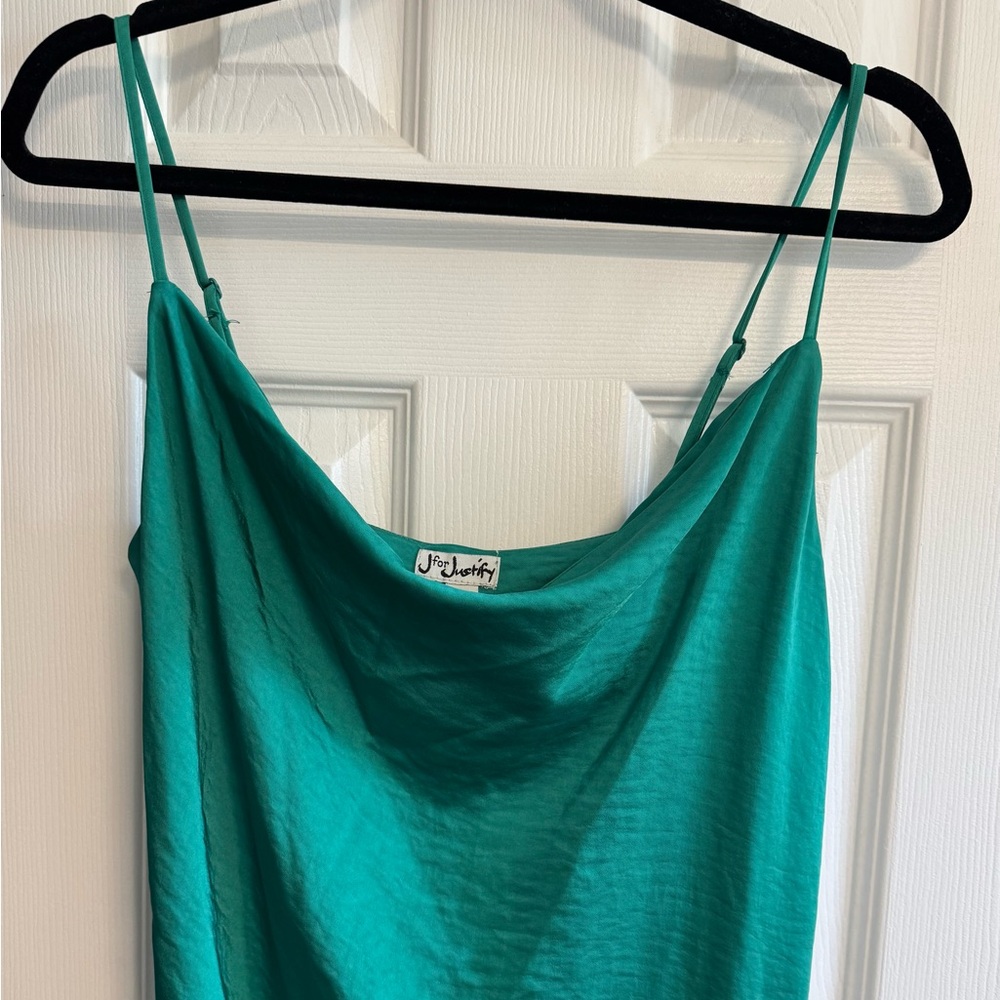 J for Justify Green Sleeveless Midi Dress